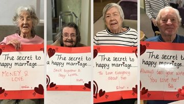 Wigan care home Residents share their secrets to a happy marriage
